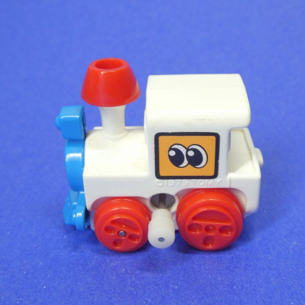 Wind Up Train Engine Tomy Japan 1979 Vintage Plastic Toy WORKS!